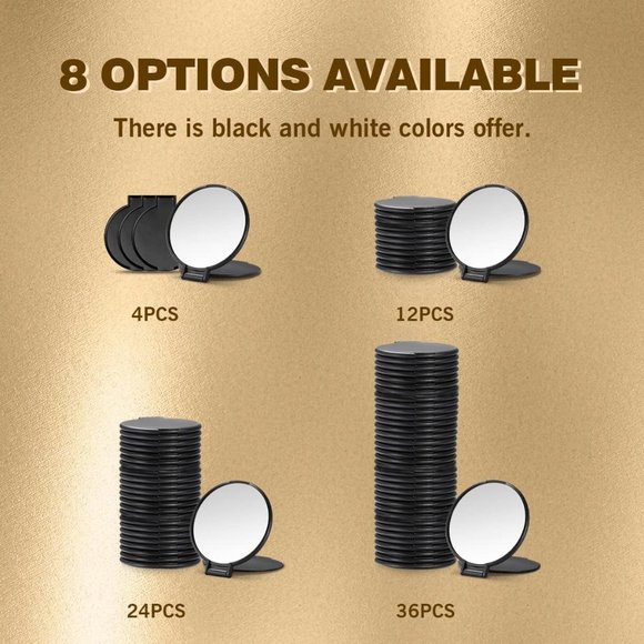 Qislee Compact Mirror Bulk, Round Makeup Mirror - Picture 6 of 6